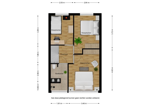 Floorplan - Poolster 3, 4501 GP Oostburg