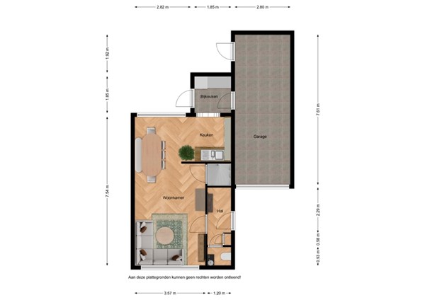 Floorplan - Pastoor J.A.M. van den Muijsenbergstraat 21, 4513 AT Hoofdplaat