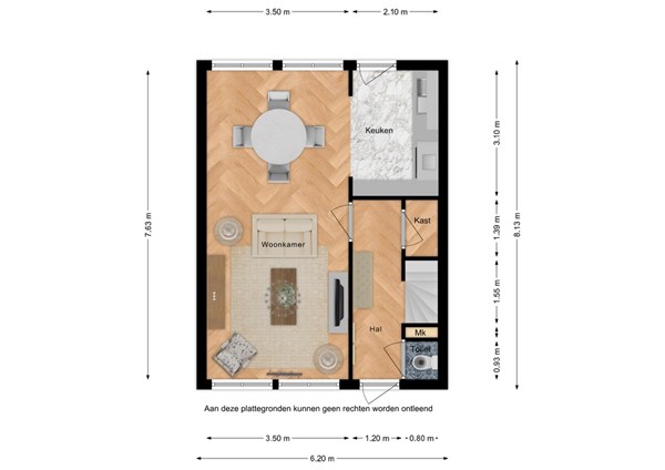 Floorplan - Garsstraat 12, 4505 BA Zuidzande