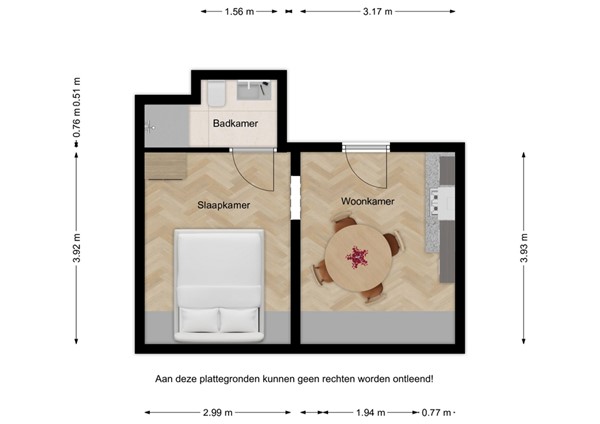 Floorplan - Brouwerijstraat 6-101, 4527 BW Aardenburg