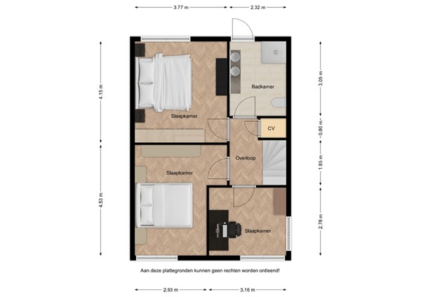 Floorplan - Ghistelkerke 107, 4511 JD Breskens