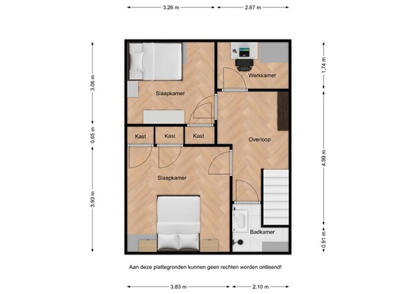 Floorplan - Willemsweg 28, 4507 AT Schoondijke