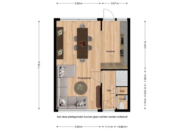 Floorplan - Koningin Wilhelminastraat 4, 4507 AE Schoondijke