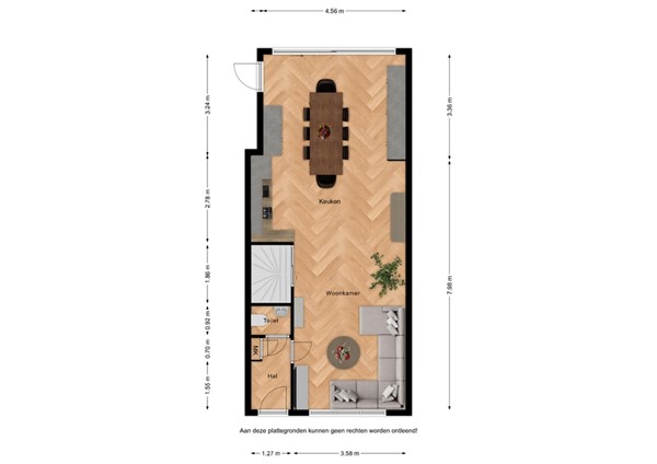 Floorplan - Hanzestraat 15, 4527 GH Aardenburg