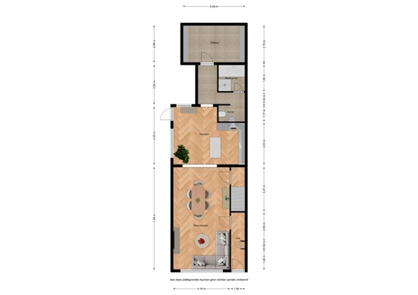 Floorplan - Singel 35, 4521 BS Biervliet