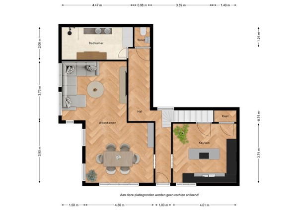 Floorplan - Hogeweg 11, 4513 KN Hoofdplaat