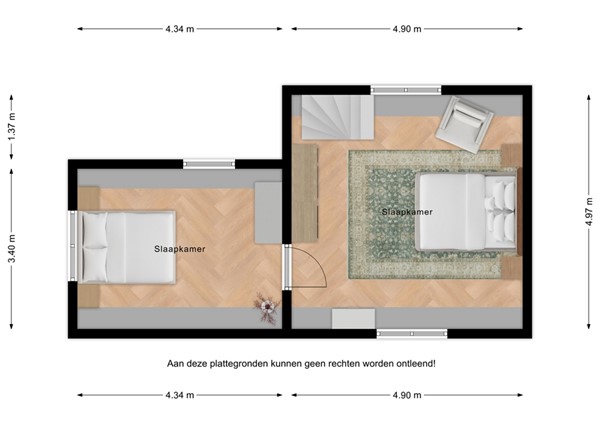 Floorplan - Hogeweg 11, 4513 KN Hoofdplaat