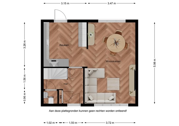 Floorplan - Zegveldstraat 5, 4505 AM Zuidzande