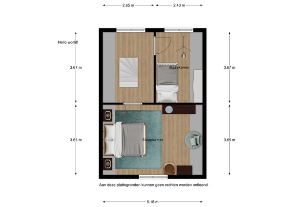 Floorplan - Willemsweg 73, 4507 AS Schoondijke