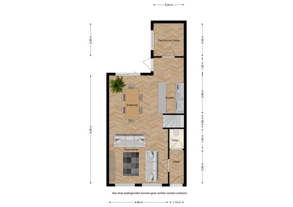 Floorplan - Oudestad 3, 4521 BH Biervliet