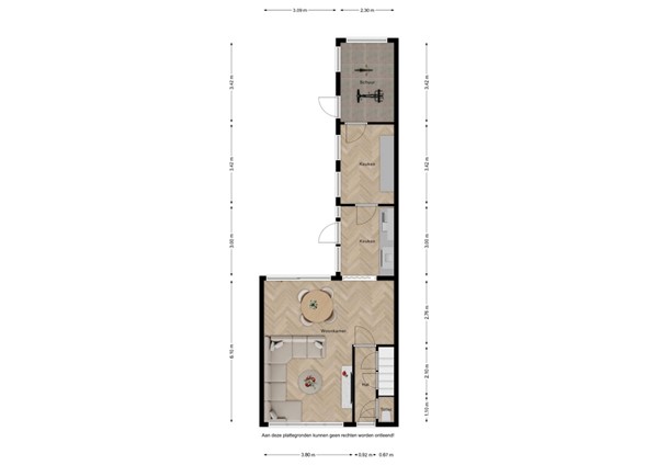 Floorplan - Dokter Broodmanstraat 14, 4511 ER Breskens