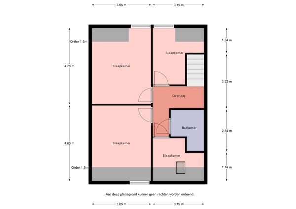 Floorplan - Egelantierlaan 18, 4506 KB Cadzand