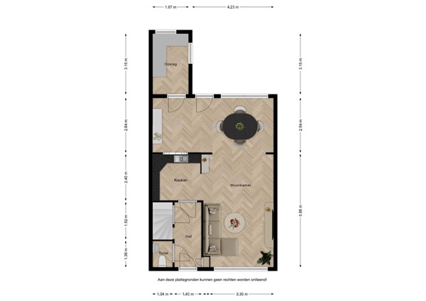 Floorplan - Gouverneurstraat 48, 4524 BE Sluis