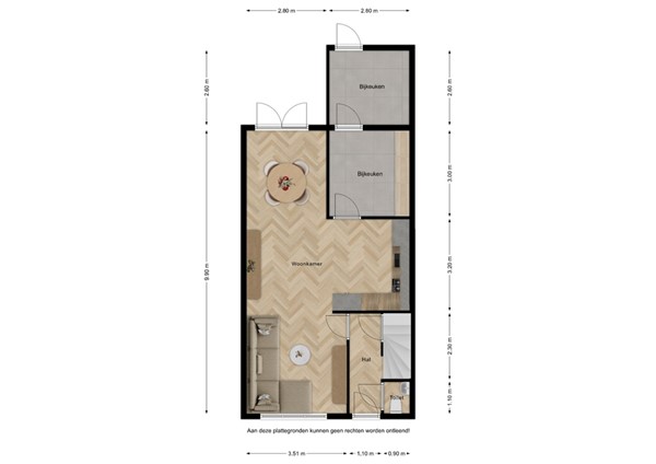 Floorplan - Reinaertstraat 23, 4527 CA Aardenburg