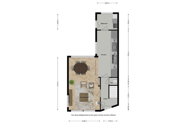 Floorplan - Prinses Beatrixstraat 38, 4507 AL Schoondijke