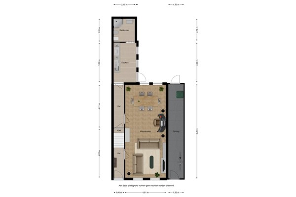 Floorplan - Willemsweg 53, 4507 AS Schoondijke