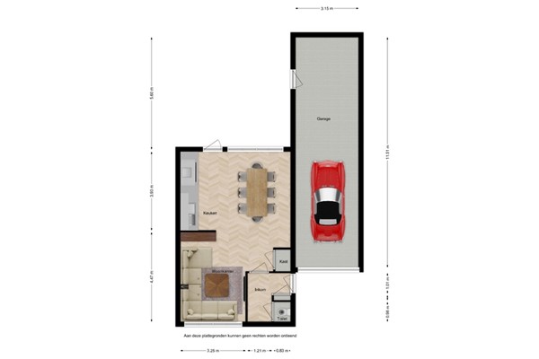Floorplan - Poolster 13, 4501 GP Oostburg