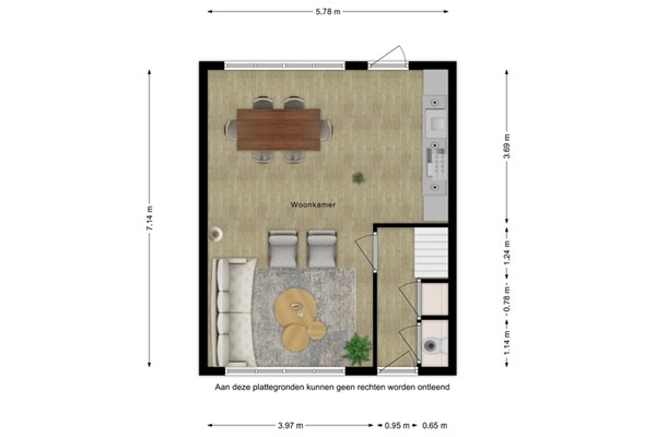 Floorplan - Rozenstraat 19, 4511 HA Breskens