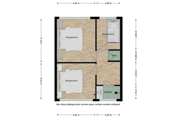 Floorplan - Rozenstraat 19, 4511 HA Breskens