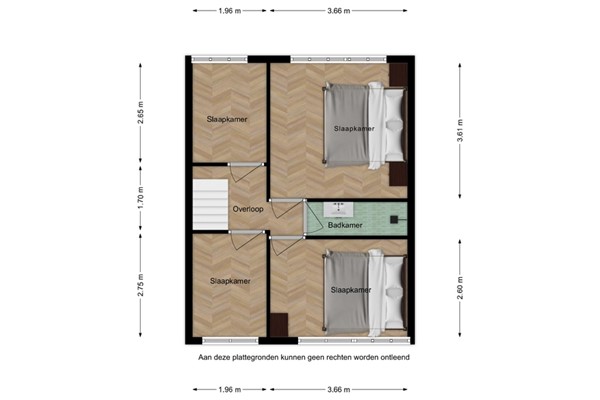 Floorplan - Paulus Potterstraat 19, 4501 KA Oostburg