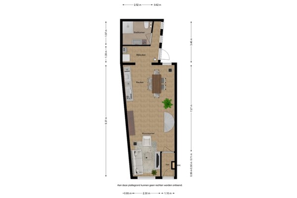 Floorplan - Sassenstraat 10, 4527 BP Aardenburg