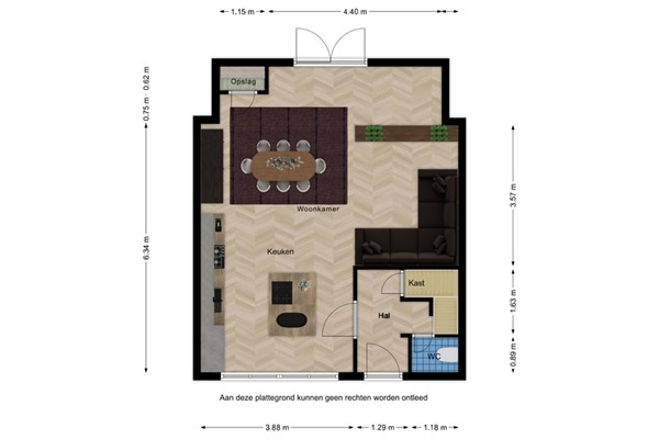 Floorplan - Ridderstraat 60, 4524 BT Sluis