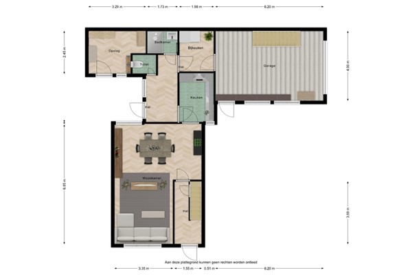 Floorplan - Achterweg 15, 4513 AJ Hoofdplaat