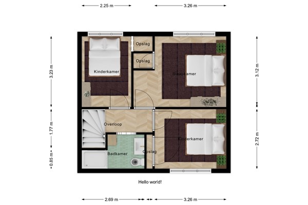 Floorplan - Volderstraat 4, 4501 JM Oostburg