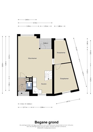 Floorplan - Hoogzwanenstraat 125, 6211 BZ Maastricht