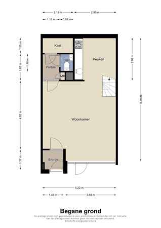 Floorplan - Zwanenstraat 23, 6211 BP Maastricht