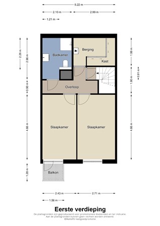 Floorplan - Zwanenstraat 23, 6211 BP Maastricht