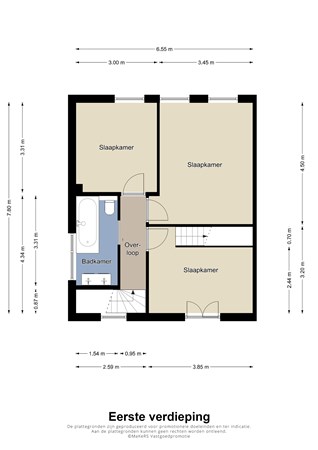 Floorplan - Olmenhoven 15, 6225 GD Maastricht