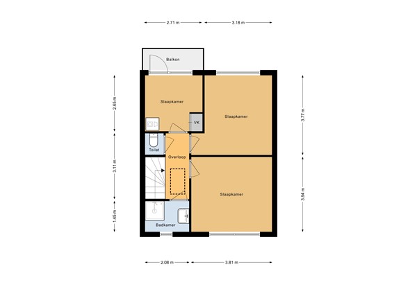 Bremstraat 59, 1783 JB Den Helder - Bremstraat plattegrond (eerste verd).jpg