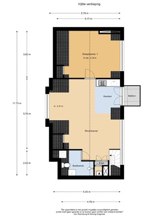 Pieter de Hoochstraat 67, 1071 ED Amsterdam - Plattegrond woning.jpg