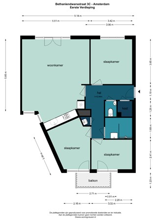 Medium property photo - Bethaniëndwarsstraat 3C, 1012 CB Amsterdam