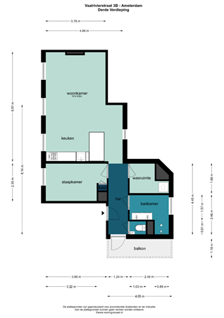 Medium property photo - Vaalrivierstraat 3B, 1091 PC Amsterdam