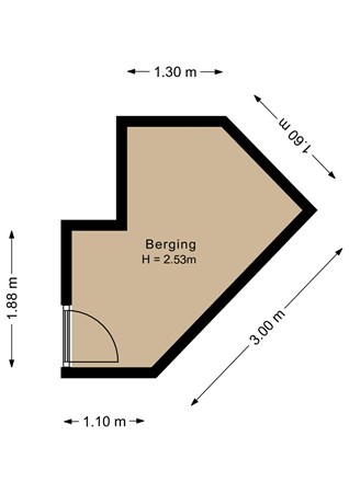 Muntplein 134, 3437 AZ Nieuwegein - Berging - 2D.jpg