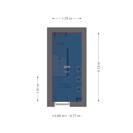 Adriaan Mulderstraat 1, 3555 BL Utrecht - Begane grond - markings.jpg