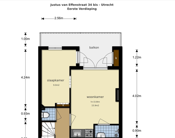 Medium property photo - Justus van Effenstraat 34BBis, 3511 HM Utrecht