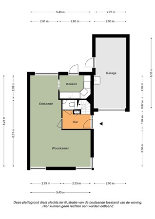Floorplan - Hub Ortmansstraat 21, 6286 EA Wittem