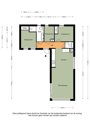 Floorplan - Gasthuis 3-2, 6268 NN Bemelen