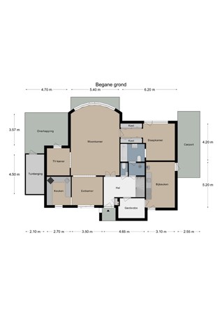 Floorplan - Aardaker 46, 6271 EL Gulpen