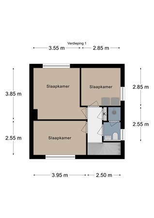 Floorplan - Beatrixstraat 2, 6351 GE Bocholtz