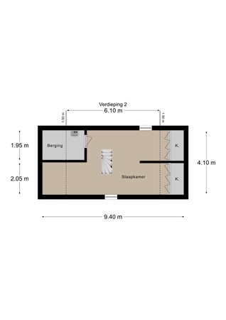 Floorplan - Wilhelminastraat 27, 6285 AS Epen