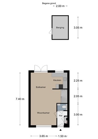 Floorplan - Kloosterhof 3, 6281 AS Mechelen