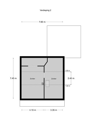 Floorplan - Hoofdstraat 93, 6281 BC Mechelen