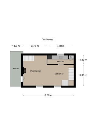 Floorplan - Kiewegracht 8A, 6271 BN Gulpen