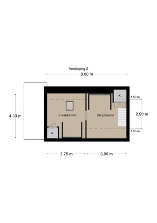 Floorplan - Kiewegracht 8A, 6271 BN Gulpen