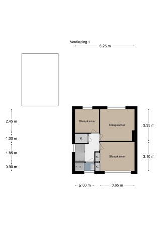 Floorplan - Koningin Julianastraat 5, 6271 CB Gulpen