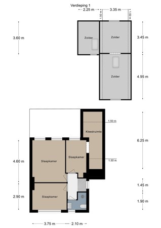 Floorplan - Sint Dyonisiusweg 6, 6286 CC Wittem